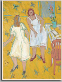 DANCING   1996-97   oil/linen   40" x 30"