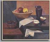 APPLES AND CHERRIES    2005    oil/linen    20&quot x 24&quot