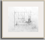 THREE SQUASH   2004   graphite   14&quot x 17&quot