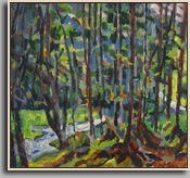 PEEKAMOUSE CREEK 2003 acrylic/board 24x25½" PEEKAMOUSE CREEK 2003 acrylic/board 24x25½"