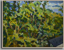 PEEKAMOUSE CREEK 2003 acrylic/board 24x25½" PEEKAMOUSE CREEK 2003 acrylic/board 24x25½"