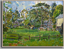 CREAMERY FIELD 2002 acrylic/board 24x32" CREAMERY FIELD 2002 acrylic/board 24x32"