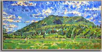 MOUNT TREMPER 2003 acrylic/board 24x48" MOUNT TREMPER 2003 acrylic/board 24x48"
