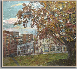 CONNECTICUT AVENUE AND CALVERT, D.C.   2002   acrlyic/paper   36x40"