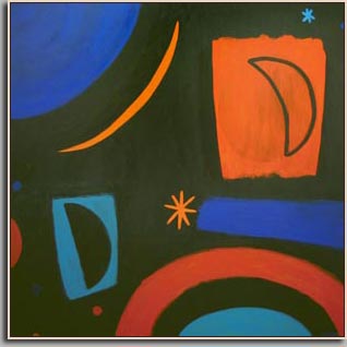 BLUE STREAK 2008 acrylic/canvas 48" x 48"