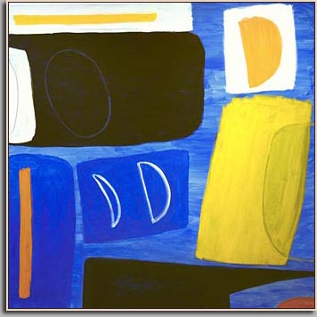 HALF MOON 2007 acrylic/canvas 54" x 54"