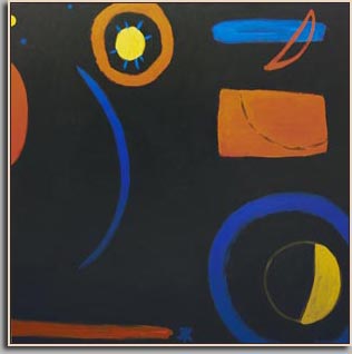 NIGHT JOURNEY 2008 acrylic/canvas 48" x 48"
