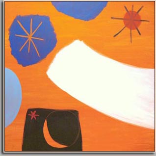 ORANGE SKY 2007 acrylic/canvas 48" x 48"