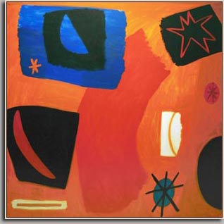 SPACE TEAR 2008 acrylic/canvas 48" x 48"